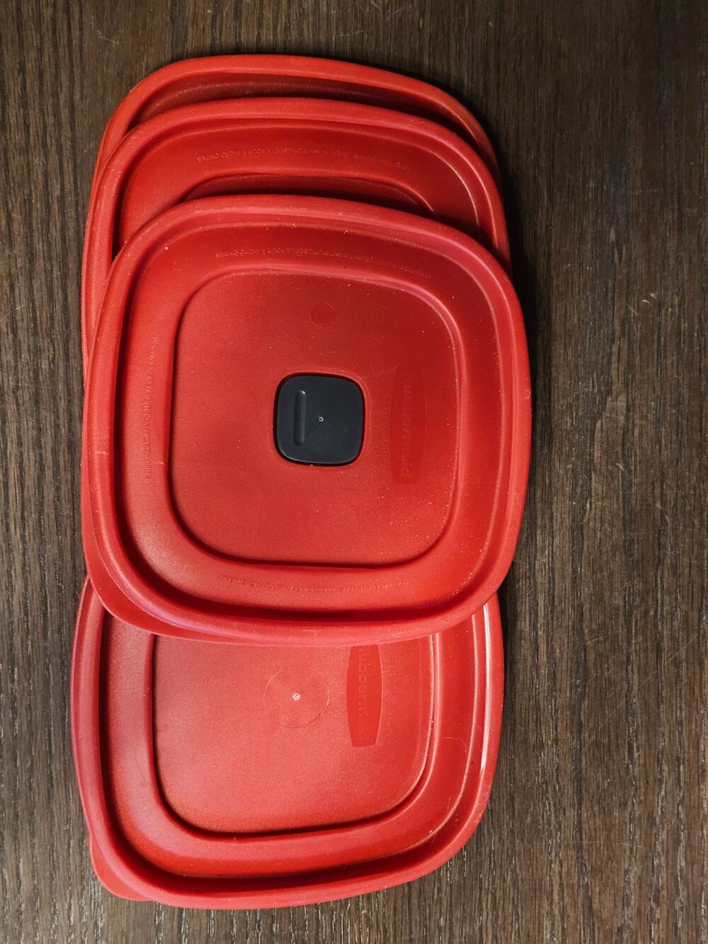 Replacement 6.5" Lids for Rubbermaid Food Storage Containers 3 Vented (4 pc)